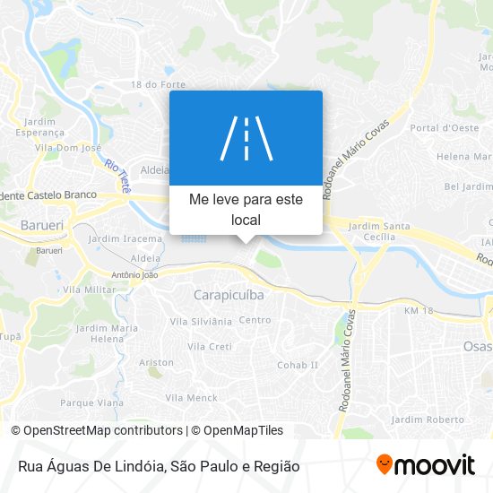 Rua Águas De Lindóia mapa