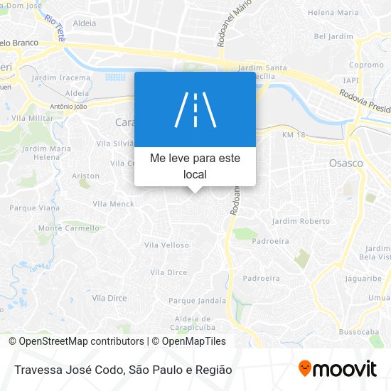 Travessa José Codo mapa