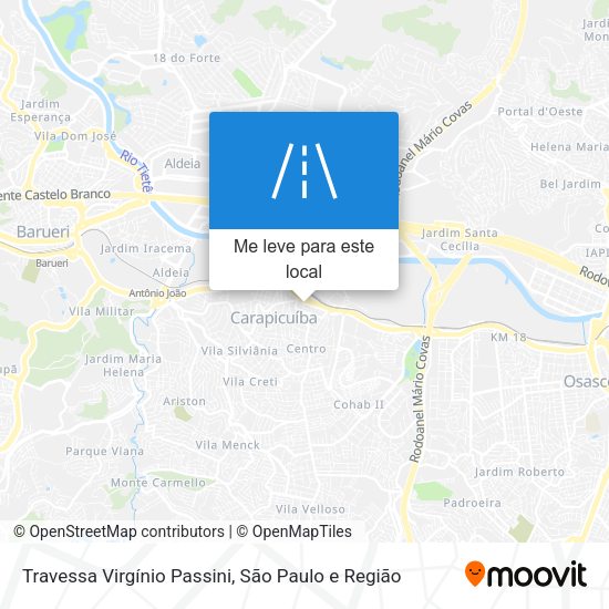 Travessa Virgínio Passini mapa