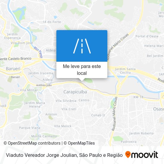 Viaduto Vereador Jorge Joulian mapa