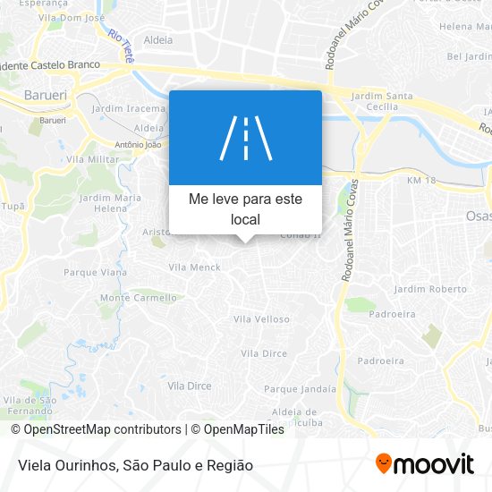 Viela Ourinhos mapa