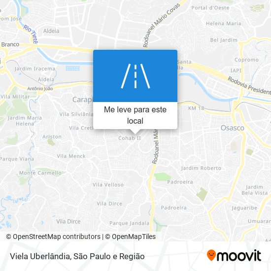 Viela Uberlândia mapa