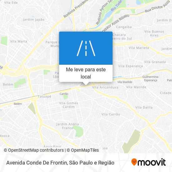 Avenida Conde De Frontin mapa