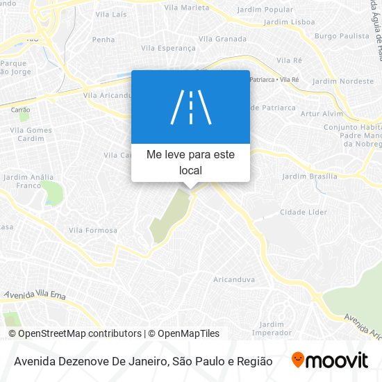 Avenida Dezenove De Janeiro mapa