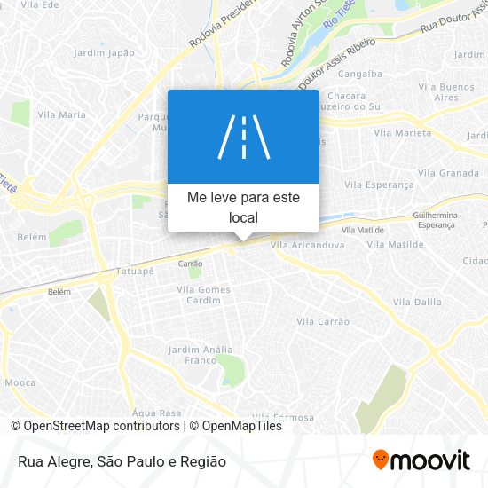 Rua Alegre mapa