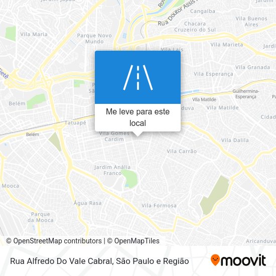 Rua Alfredo Do Vale Cabral mapa