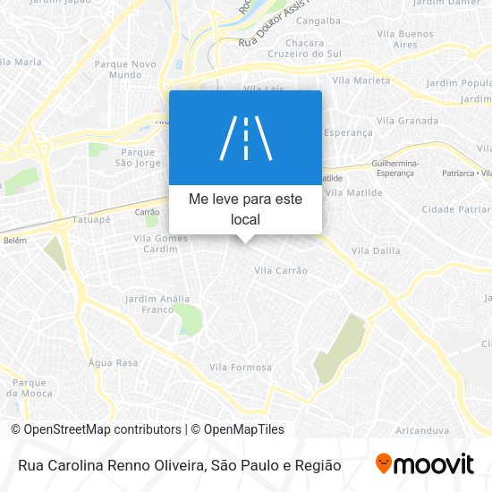 Rua Carolina Renno Oliveira mapa
