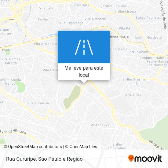 Rua Cururipe mapa