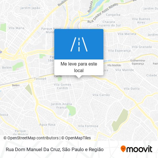 Rua Dom Manuel Da Cruz mapa