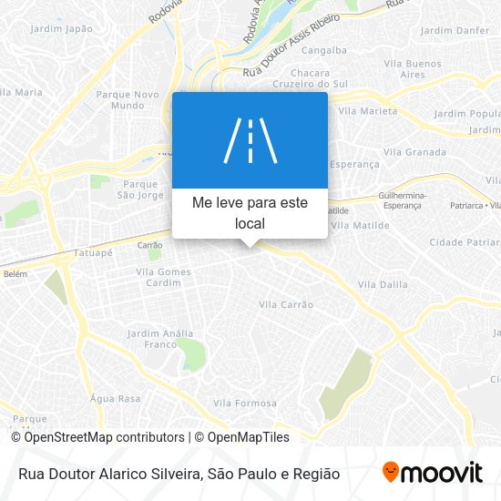 Rua Doutor Alarico Silveira mapa