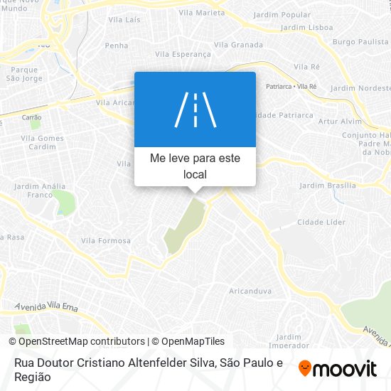 Rua Doutor Cristiano Altenfelder Silva mapa