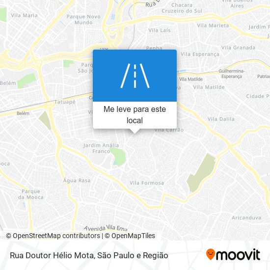 Rua Doutor Hélio Mota mapa