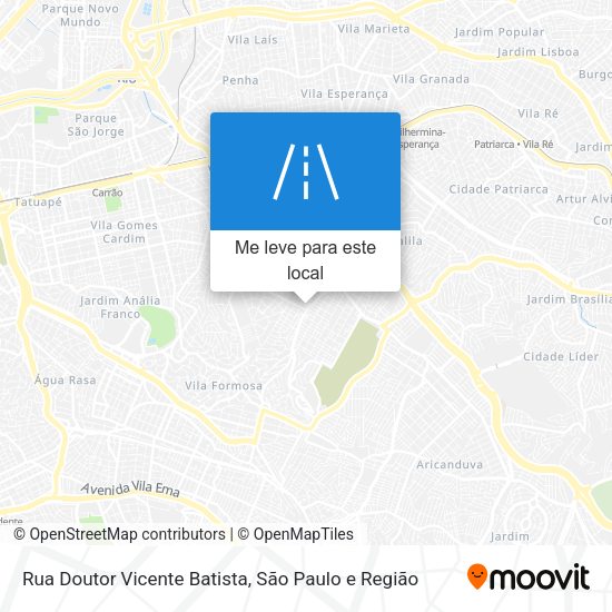 Rua Doutor Vicente Batista mapa
