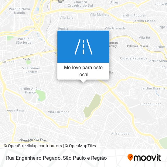 Rua Engenheiro Pegado mapa