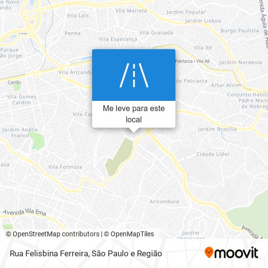 Rua Felisbina Ferreira mapa