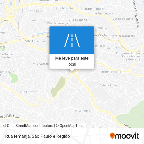 Rua Iemanjá mapa