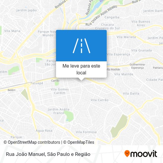 Rua João Manuel mapa