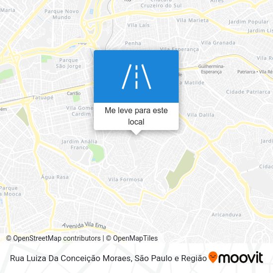 Rua Luiza Da Conceição Moraes mapa