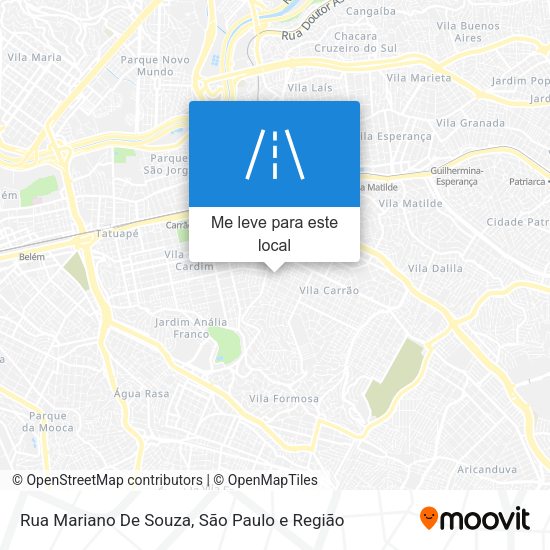 Rua Mariano De Souza mapa