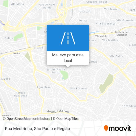Rua Mestrinho mapa