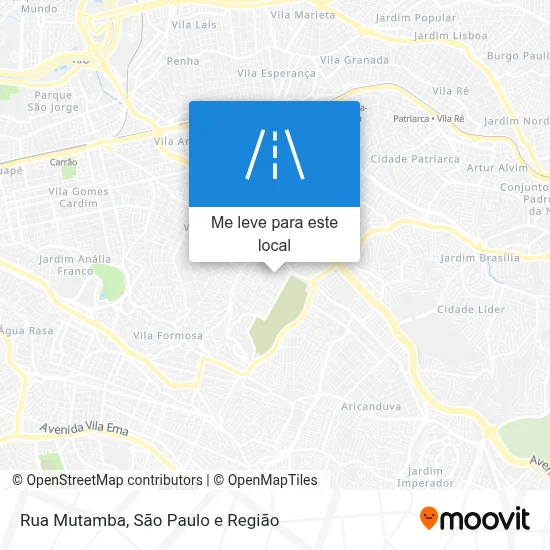 Rua Mutamba mapa