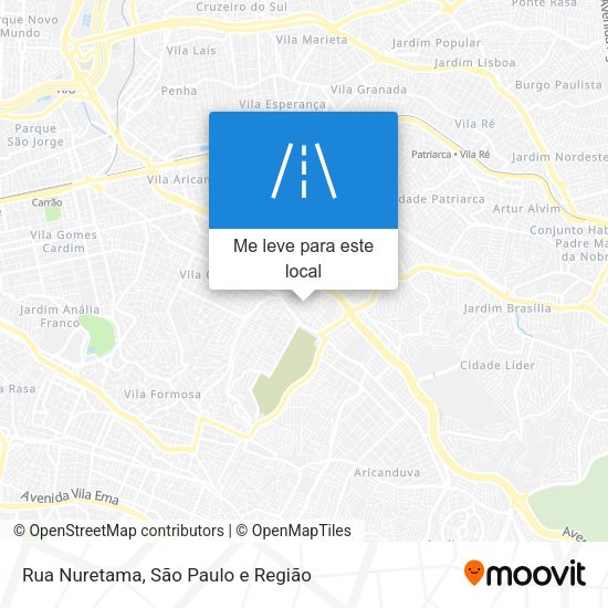 Rua Nuretama mapa