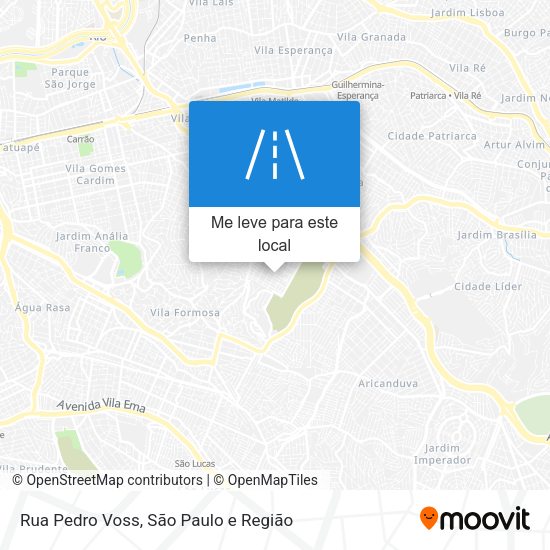 Rua Pedro Voss mapa