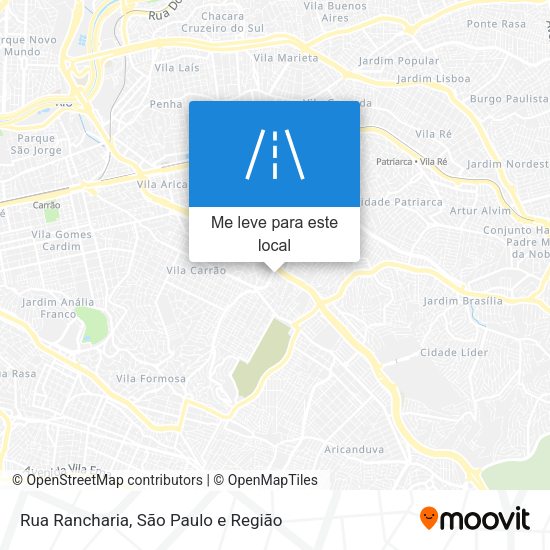Rua Rancharia mapa