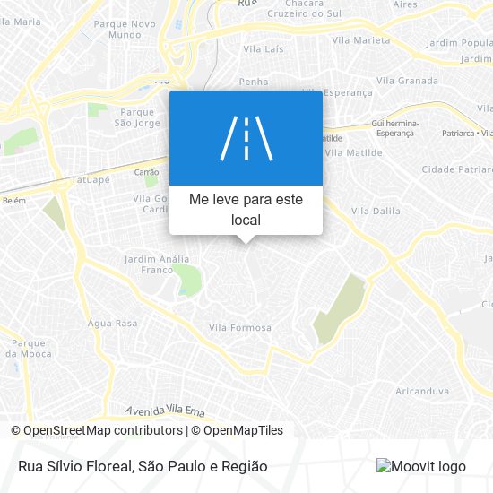 Rua Sílvio Floreal mapa