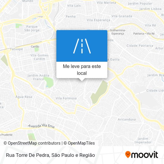 Rua Torre De Pedra mapa