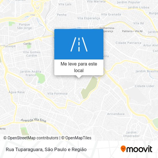 Rua Tuparaguara mapa