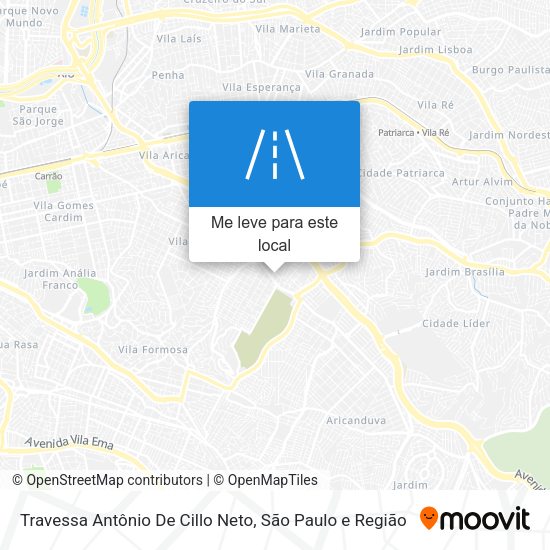 Travessa Antônio De Cillo Neto mapa