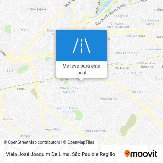 Viela José Joaquim De Lima mapa