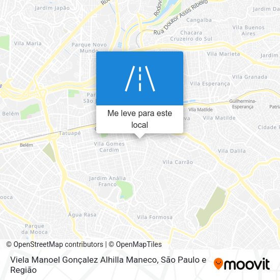 Viela Manoel Gonçalez Alhilla Maneco mapa