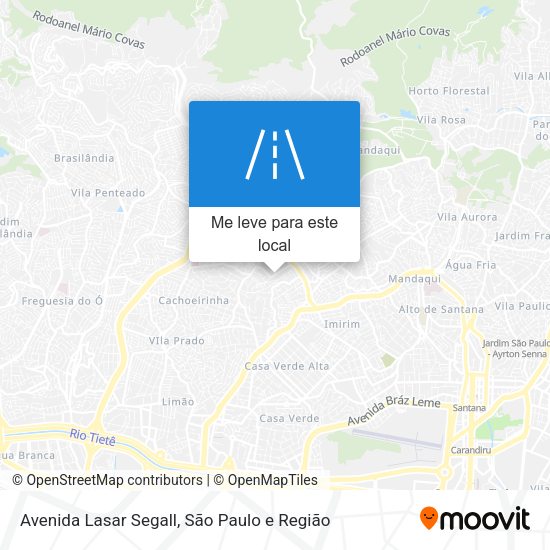 Avenida Lasar Segall mapa