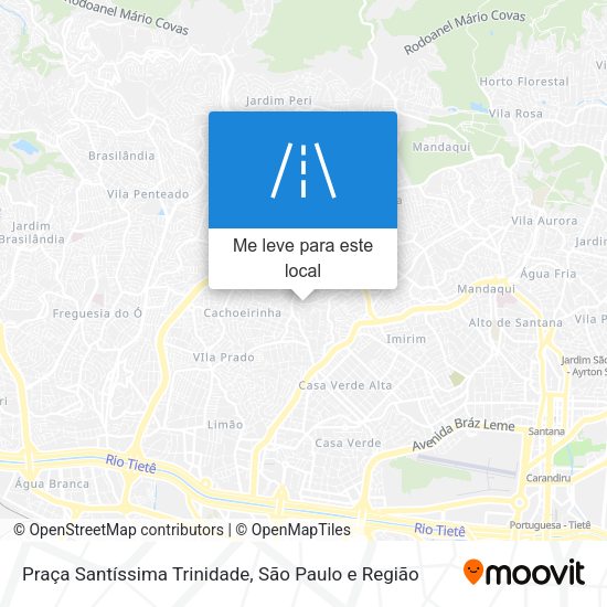Praça Santíssima Trinidade mapa