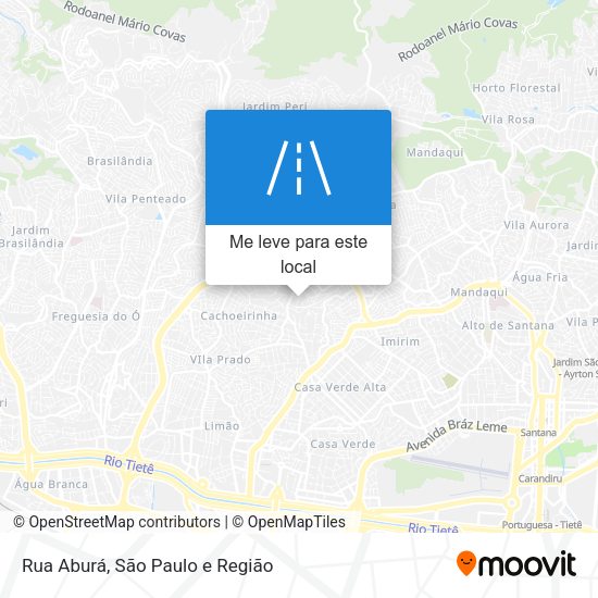 Rua Aburá mapa