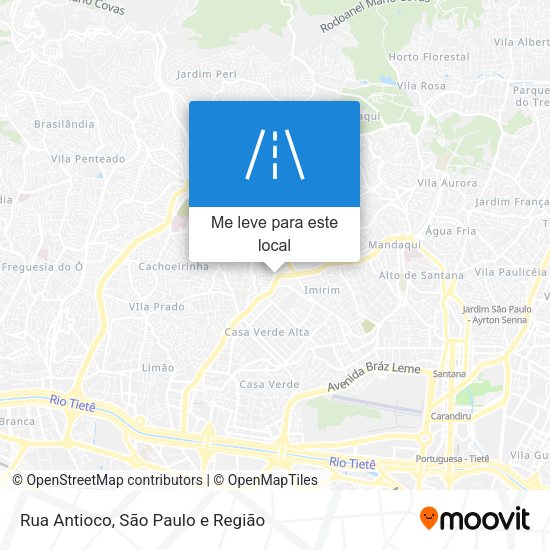 Rua Antioco mapa