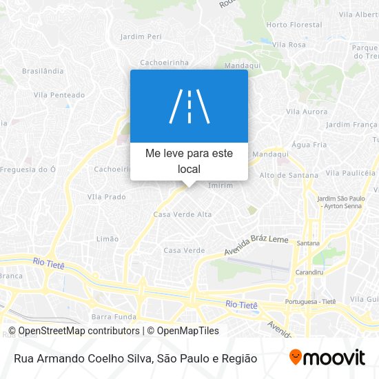 Rua Armando Coelho Silva mapa
