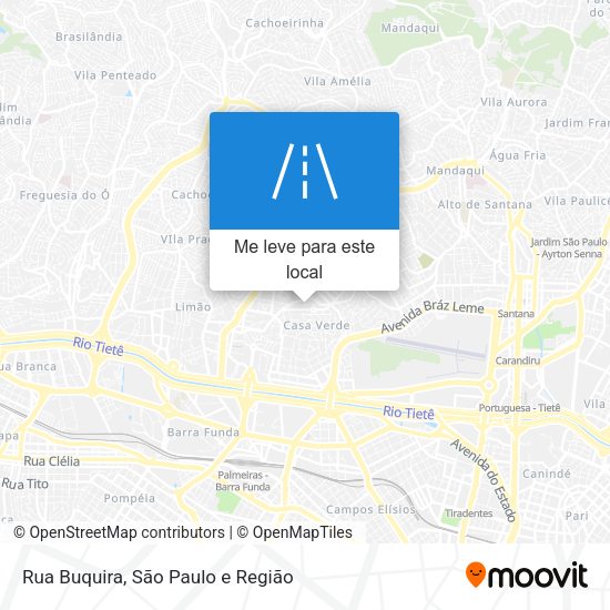 Rua Buquira mapa