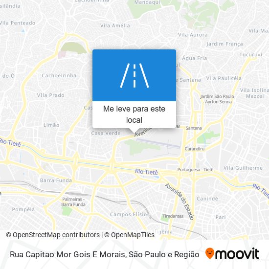 Rua Capitao Mor Gois E Morais mapa