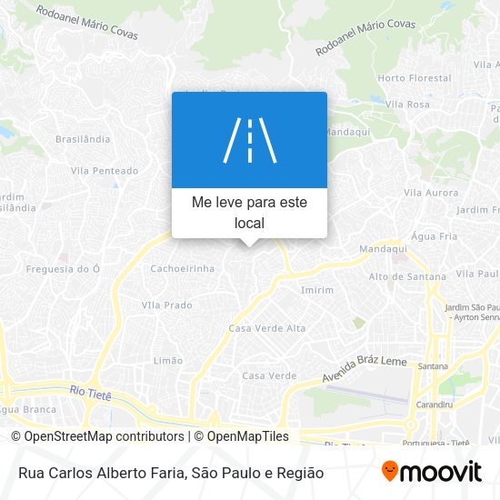 Rua Carlos Alberto Faria mapa