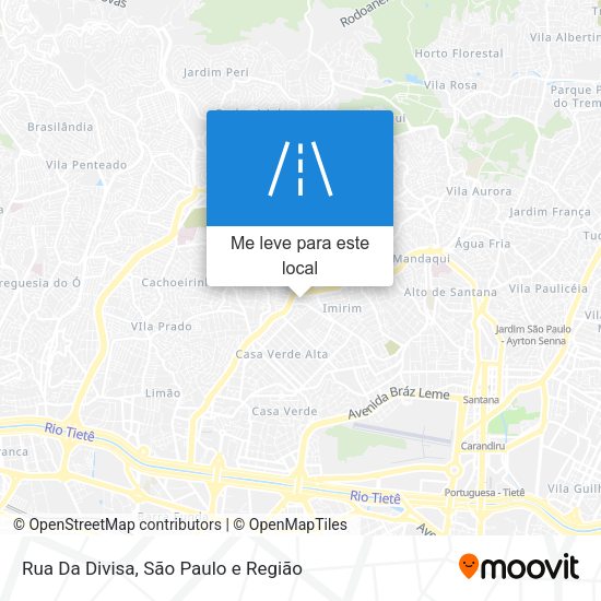 Rua Da Divisa mapa