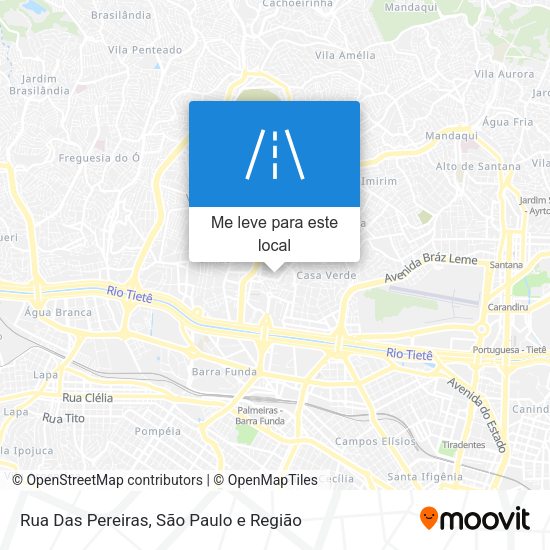 Rua Das Pereiras mapa