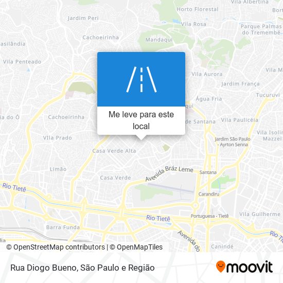 Rua Diogo Bueno mapa