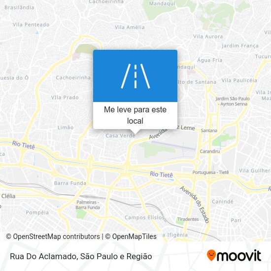 Rua Do Aclamado mapa
