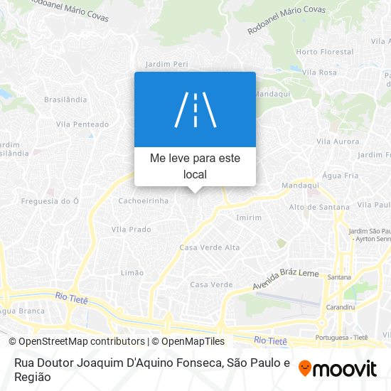 Rua Doutor Joaquim D'Aquino Fonseca mapa