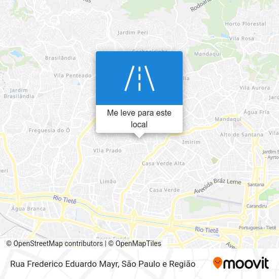 Rua Frederico Eduardo Mayr mapa
