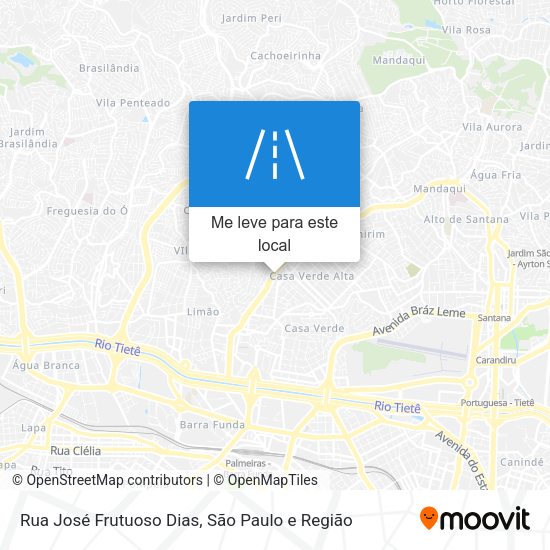 Rua José Frutuoso Dias mapa