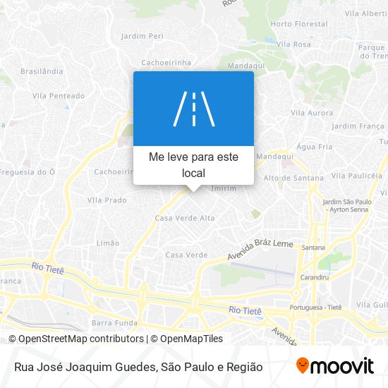 Rua José Joaquim Guedes mapa